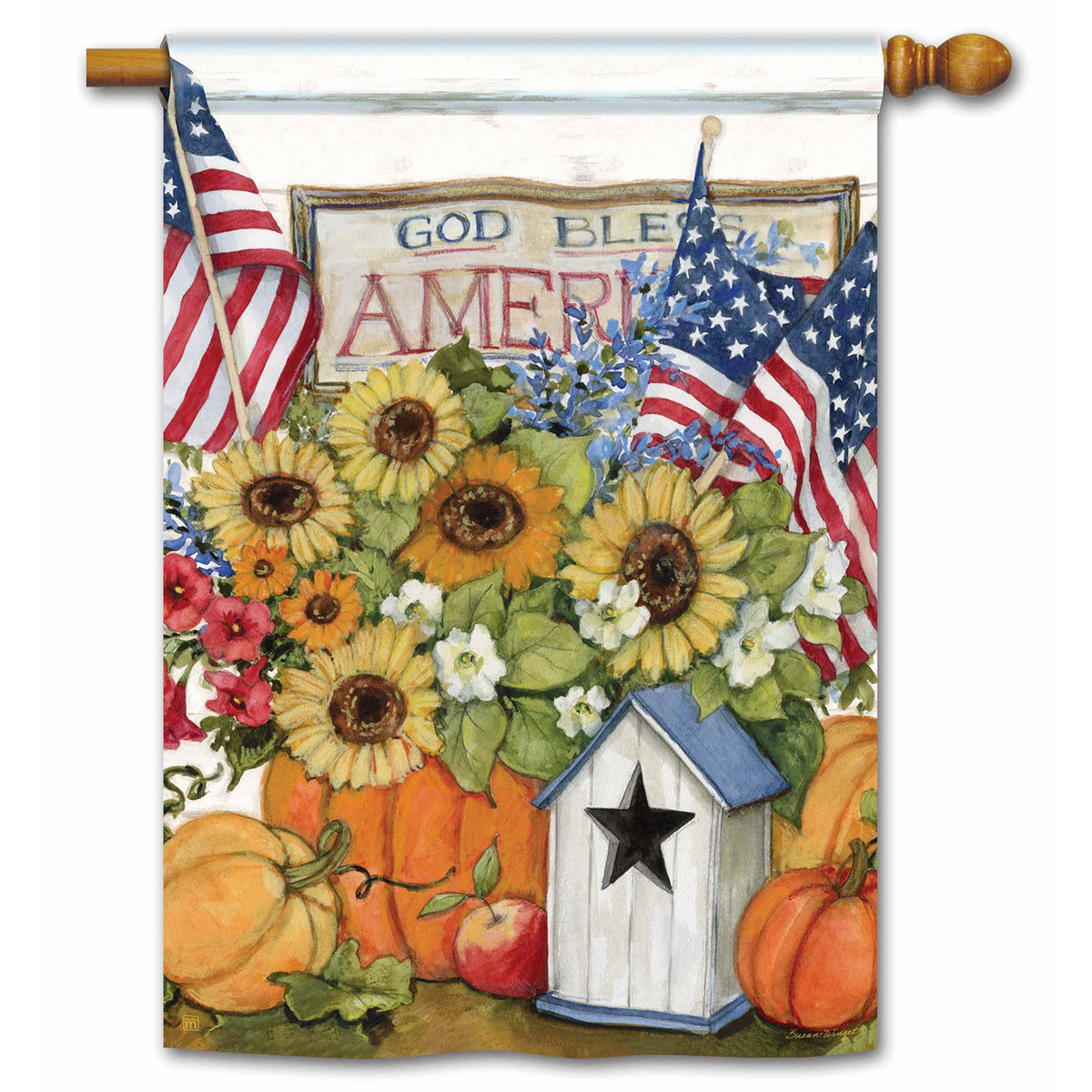 Fall Flags House Flag – Just For Fun Flags