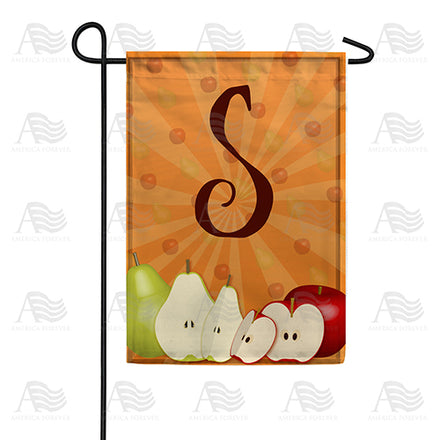 apples-pears-monogram-garden-flag