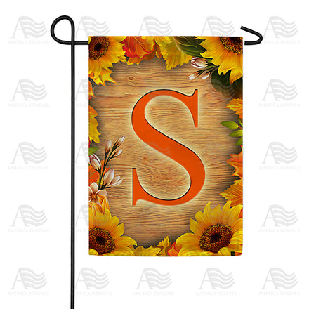 autumn-sunflowers-monogram-garden-flag