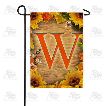 autumn-sunflowers-monogram-garden-flag