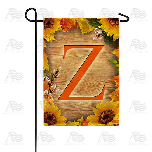 autumn-sunflowers-monogram-garden-flag