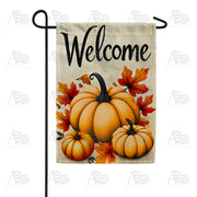 Welcome Pumpkin Garden Flag