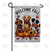 Welcome Fall Dogs Garden Flag