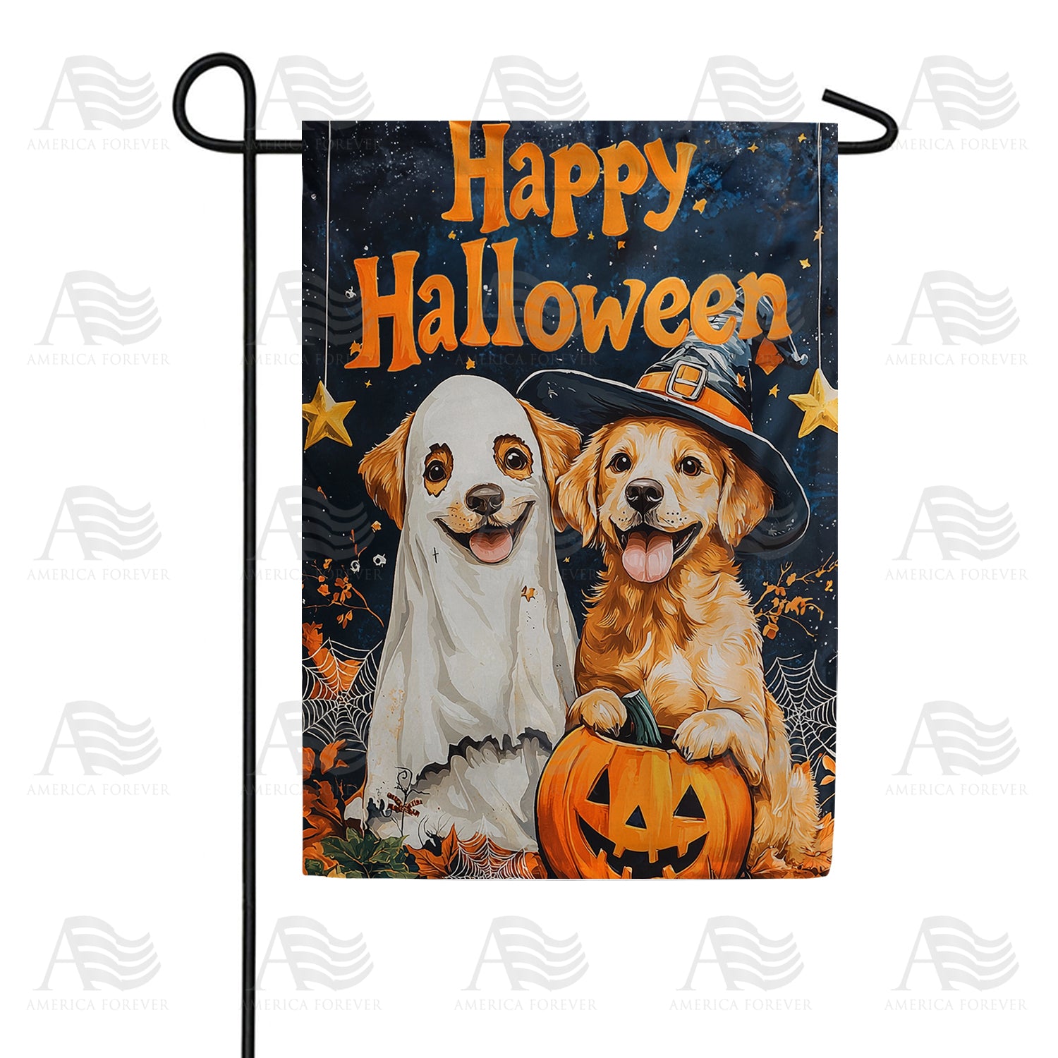 Halloween Dogs Garden Flag