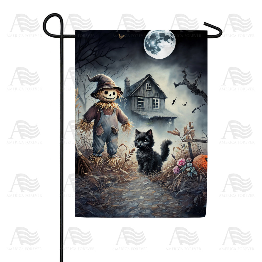 Haunted House Halloween Garden Flag