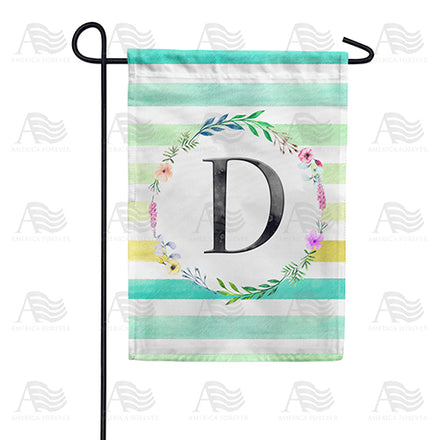 blue-striped-watercolor-monogram-garden-flag