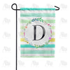 blue-striped-watercolor-monogram-garden-flag