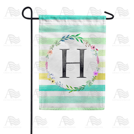 blue-striped-watercolor-monogram-garden-flag