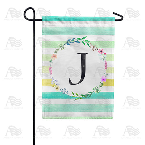 blue-striped-watercolor-monogram-garden-flag