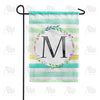 blue-striped-watercolor-monogram-garden-flag