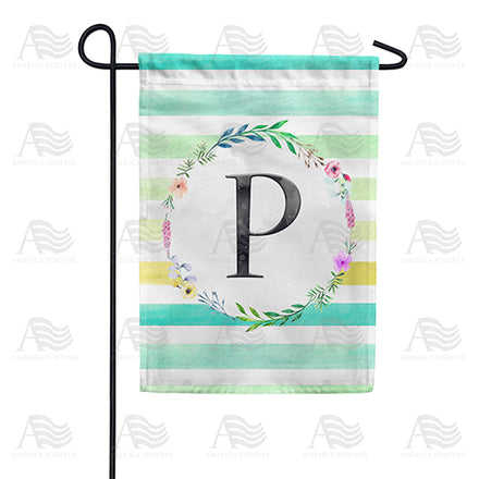 blue-striped-watercolor-monogram-garden-flag