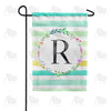 blue-striped-watercolor-monogram-garden-flag