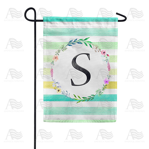 blue-striped-watercolor-monogram-garden-flag