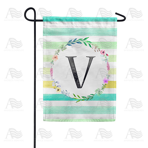 blue-striped-watercolor-monogram-garden-flag