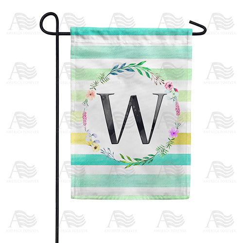 blue-striped-watercolor-monogram-garden-flag