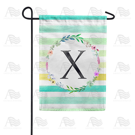 blue-striped-watercolor-monogram-garden-flag