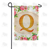 Country Roses Monogram Garden Flag