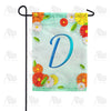 Bright Cosmos Monogram Garden Flag