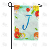 Bright Cosmos Monogram Garden Flag