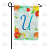 Bright Cosmos Monogram Garden Flag