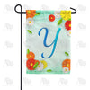 Bright Cosmos Monogram Garden Flag