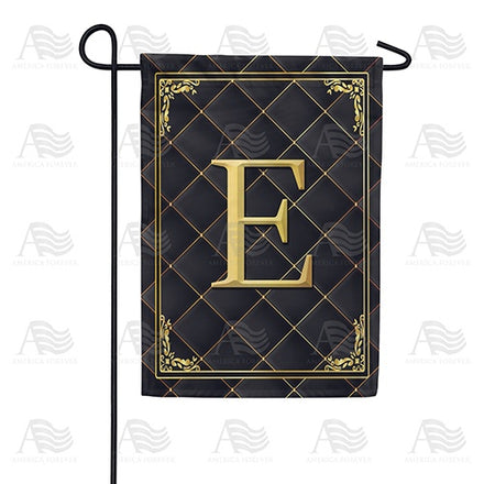 Quilted Royalty Monogram Garden Flag