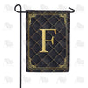 Quilted Royalty Monogram Garden Flag