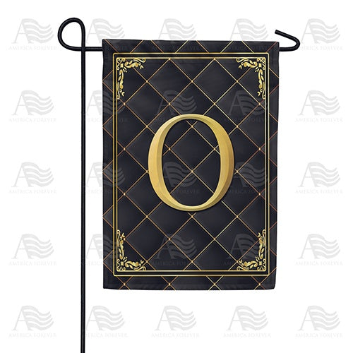 Quilted Royalty Monogram Garden Flag