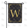 Quilted Royalty Monogram Garden Flag