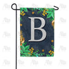 Fern On Slate Monogram Garden Flag