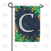 Fern On Slate Monogram Garden Flag