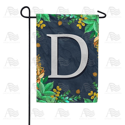 Fern On Slate Monogram Garden Flag