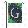 Fern On Slate Monogram Garden Flag