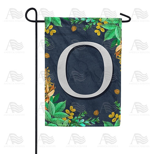 Fern On Slate Monogram Garden Flag