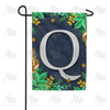 Fern On Slate Monogram Garden Flag