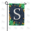 Fern On Slate Monogram Garden Flag