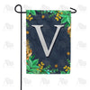 Fern On Slate Monogram Garden Flag