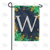 Fern On Slate Monogram Garden Flag