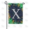 Fern On Slate Monogram Garden Flag