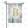 Simply Golden Monogram Garden Flag