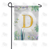 Simply Golden Monogram Garden Flag