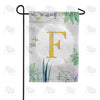 Simply Golden Monogram Garden Flag