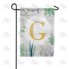 Simply Golden Monogram Garden Flag