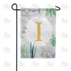 Simply Golden Monogram Garden Flag