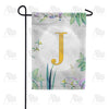 Simply Golden Monogram Garden Flag