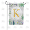 Simply Golden Monogram Garden Flag