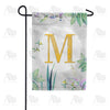 Simply Golden Monogram Garden Flag