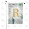 Simply Golden Monogram Garden Flag