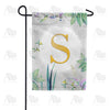 Simply Golden Monogram Garden Flag