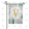 Simply Golden Monogram Garden Flag